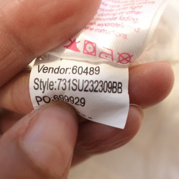 Pacsun Barbie Women XS Top Nikki Zip Up Corset White Denim New - Picture 12 of 12